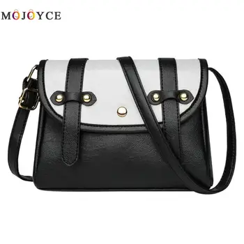 

Color Patchwork Women PU Leather Crossbody Messenger Bags Casual Girls Flap Mini Shoulder Handbags Female Bolsa Feminina