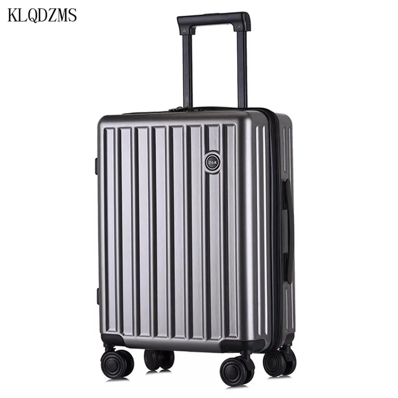 Klqdzms ABS+ PC бленда для объектива 20/24/28 дюймов чемодан на колесах для путешествий сумка на колёсиках Чемодан крутящееся колесо для ручной клади посадки Для мужчин Для женщин Чемодан туда и обратно