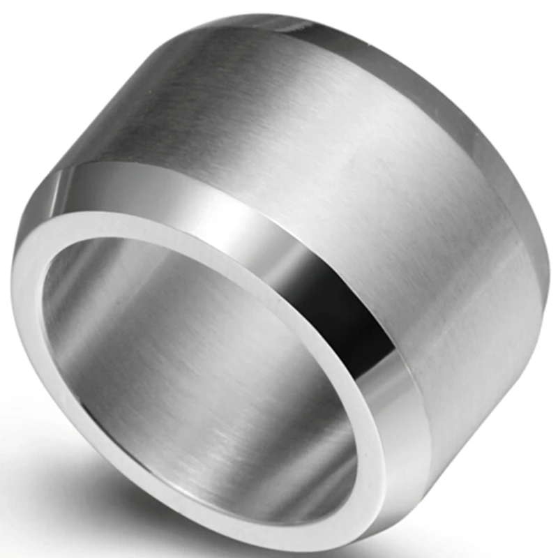 15mm size 7 15 stainless steel wedding engagement ring band biker cocktail class graduation classic - Biker Wedding Rings 15mm size 7 15 stainless steel wedding engagement ring band biker cocktail class graduation classic - Biker Wedding Rings