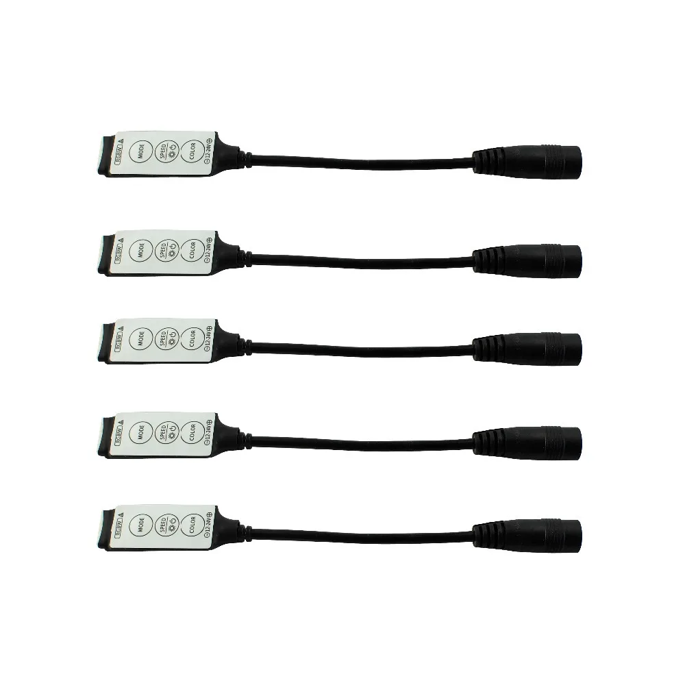 

DC12V 3keys Mini RGBW LED Controller Dimmer With DC Female Plug for RGBW LED Strip Light