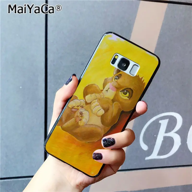 MaiYaCa Король Лев Coque чехол для телефона для samsung Galaxy S7 S6 edge plus S5 S9 S8 плюс S10 S10Plus S10E чехол M10 - Цвет: A14