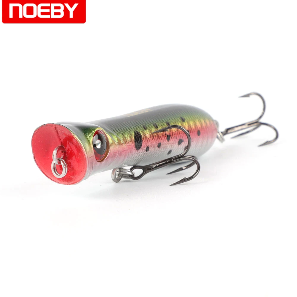 

NOEBY 3D Eyes Lifelike Fishing Lure Pesca Popper Lures Wobbler Top Water Artificial Hard Bait 80mm 11.5g NBL 9185