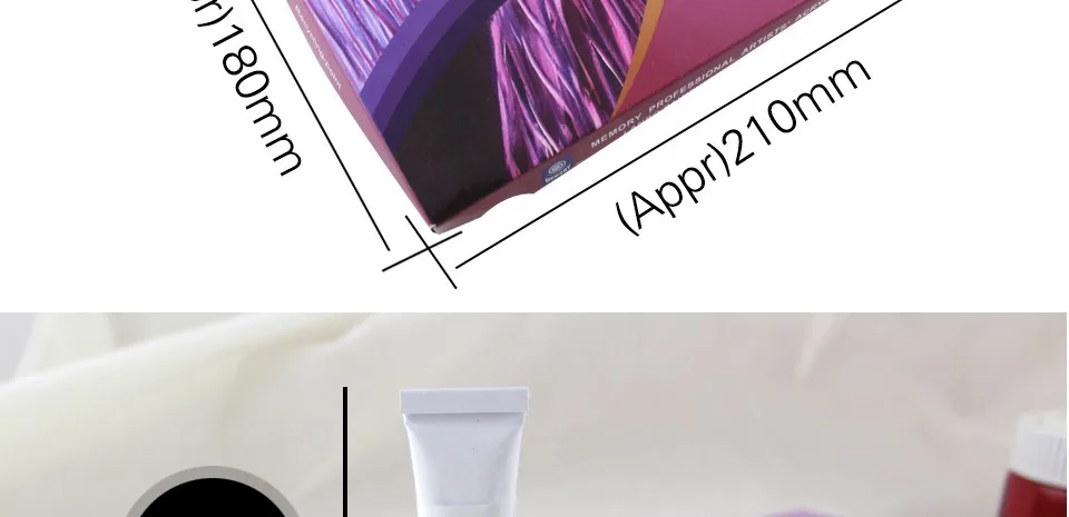 18 colors 12ml color set acrylic paint ceramics paint glass paint about shipping