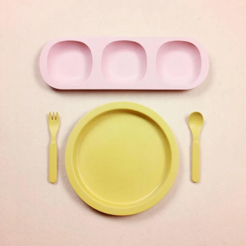 New 100% bamboo fiber kid tableware set of 5 pcs feeding set dinnerware excellent Nordic wind baby printing Child Tableware kids New 100% bamboo fiber kid tableware set of 5 pcs feeding set dinnerware excellent Nordic wind baby printing Child Tableware kids