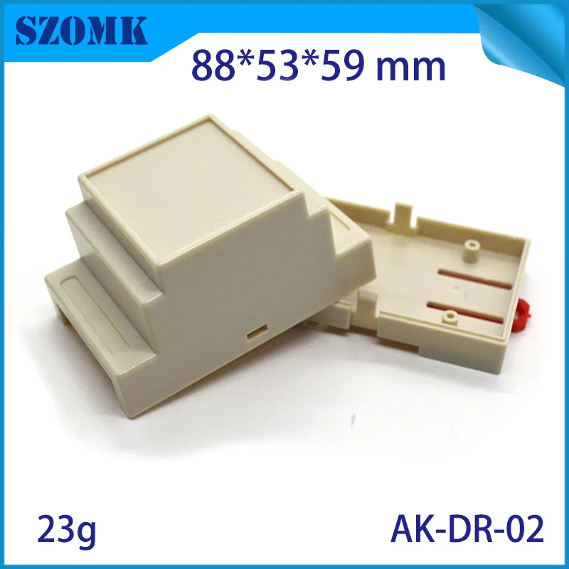 2 шт./партия, 88*53*59 мм din-рейка electronicd корпус 53x88x60 Пластиковая распределительная коробка 2 Din