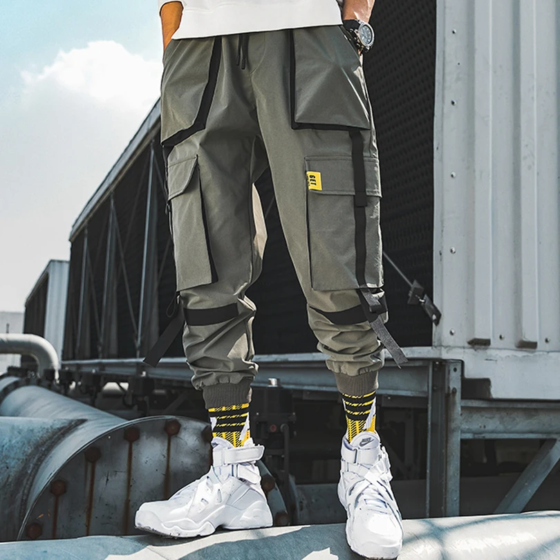 gray cargo pants