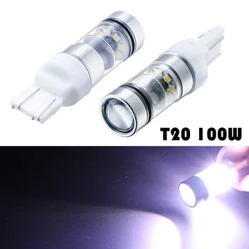 

1 Pair T20 W21/5W 100W CREE Chip XBD Car Daytime Running Driving Lights Brake Bulb Rear Tail Light Reverse Backup Lights