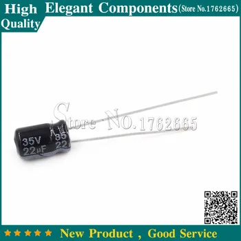 

500Pcs 22UF 35V 35 V / 22 UF Electrolytic Capacitor Size 5*7MM 35V 22UF Aluminum Electrolytic Capacitors