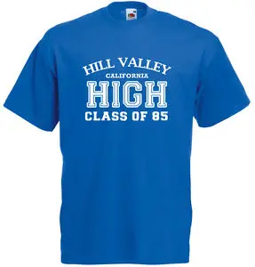 Valley Hill класса 85 назад в будущее Вдохновленный Для мужчин печатных футболка Топ