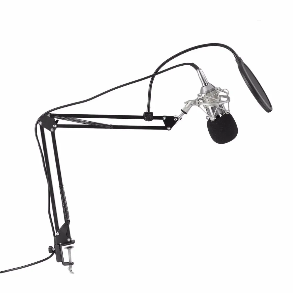 

Professional Condenser Microphone BM-800 Cardioid Pro Audio Studio Vocal Recording Mic Sound Recording Microphone With Holder