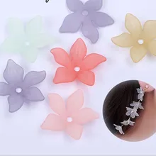 Модный акриловый цветок свободные бусины головной убор пластиковые бусины "сделай сам" для изготовления ювелирных изделий смешанных цветов 22 мм 100 шт y1011