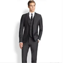 new Men’s suits men suits custom groom suits tuxedos simple fashion formal business work suits(jacket+vest+pants)