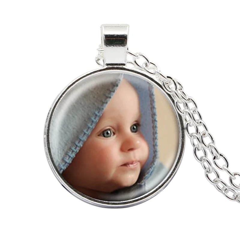 

Personalized Photo Pendants Custom Necklace Photo of Your Baby Child Mom Dad Grandparent Loved One Gift for Family Member Gift