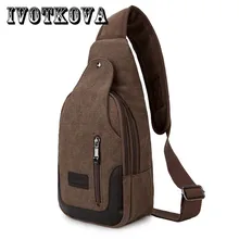 IVOTKOVA модная нагрудная сумка из парусины сумки через плечо мужские брендовые Маленькие Мужские сумки на плечо Повседневная мужская сумка