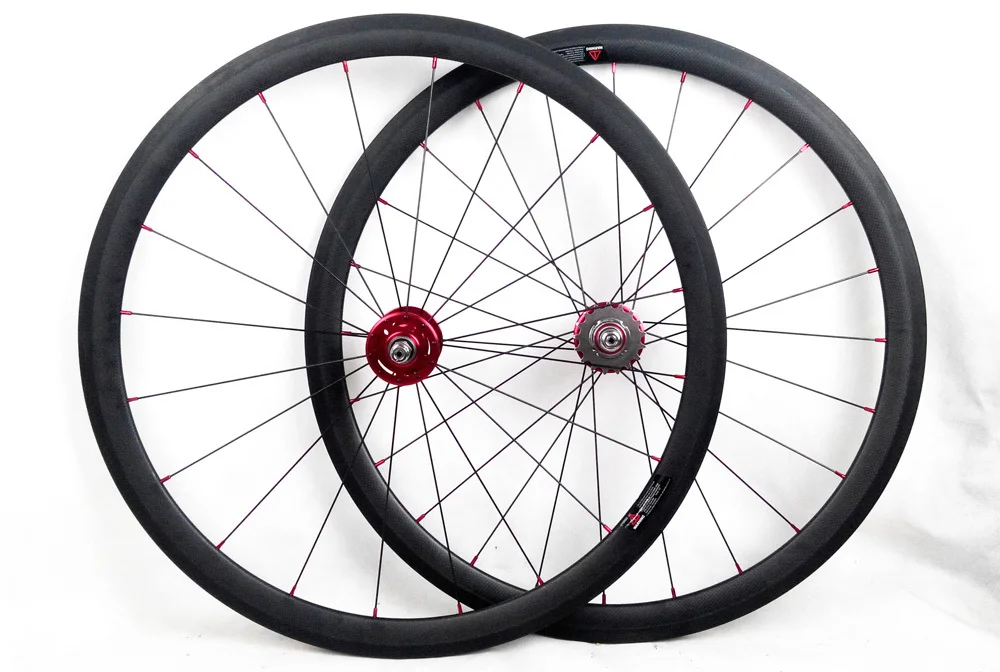 38mm clincher carbon fiber track single font b speed b font wheel track use 700C 25mm