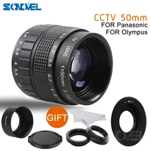 50mm F1 4 font b CCTV b font TV Movie lens C Mount Macro ring hood