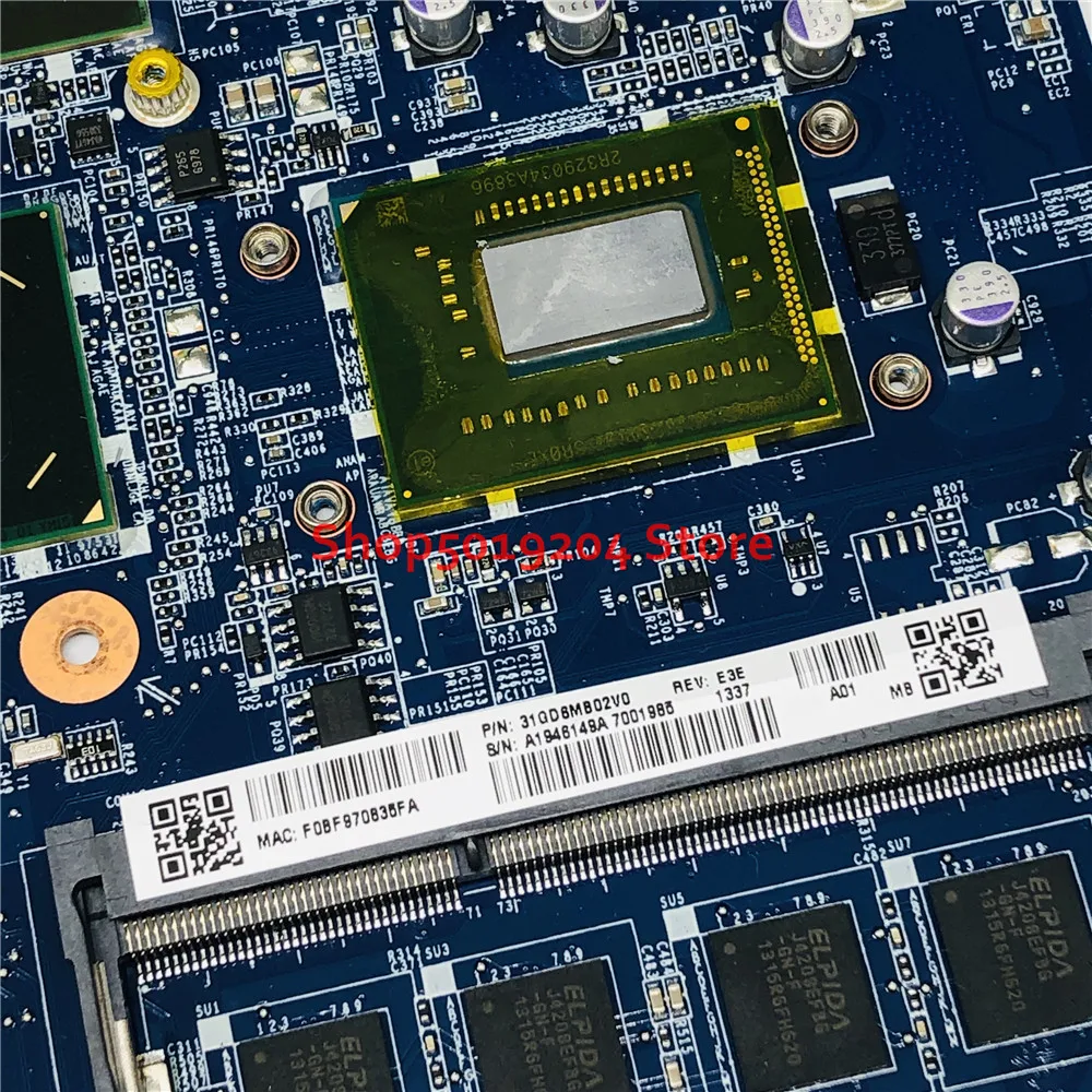 buy Mainboard DA0GD6MB8E0 For Sony For Vaio SVF15 SVF15A SVF15AA1QM Laptop MOTHERBOARD 31GD6MB02V0 SR0X