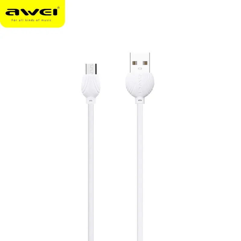 Awei الروبوت الهاتف كابل نقل بيانات 2.5A آمنة وسريعة بيانات الشحن خط سريع شحن خط ل huawei, ل xiaomi, أجهزة الروبوت