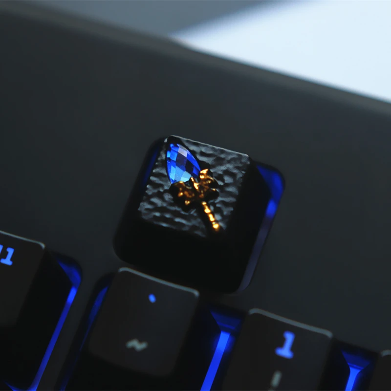 1pc Zinc Aluminium Alloy Key Cap Mechanical Keyboard keycap for Dota 2 Aghanim's Scepter R4 Height