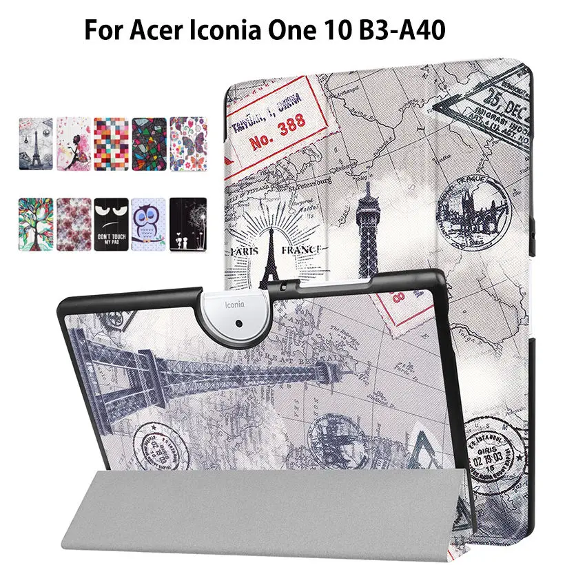 Case For Acer Iconia One 10 B3-A40 Slim Stand Smart Cover For Acer Iconia One 10 B3 A40 10.1 inch Funda Tablet PU Leather Shell Case For Acer Iconia One 10 B3-A40 Slim Stand Smart Cover For Acer Iconia One 10 B3 A40 10.1 inch Funda Tablet PU Leather Shell