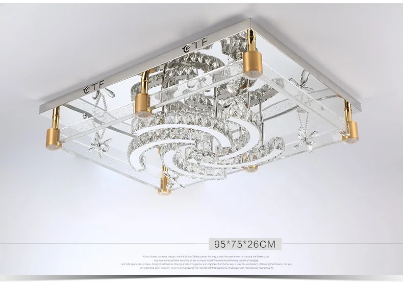 DOXA Tricolor dimmable Lamparas de Techo Mdern хрустальные светодиодные потолочные лампы для гостиной спальни плафон для домашнего освещения
