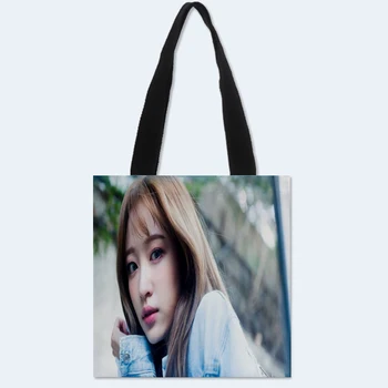 

New Custom EXID HaNi printed canvas tote bag convenient shopping bag woman bag student bag Custom your image