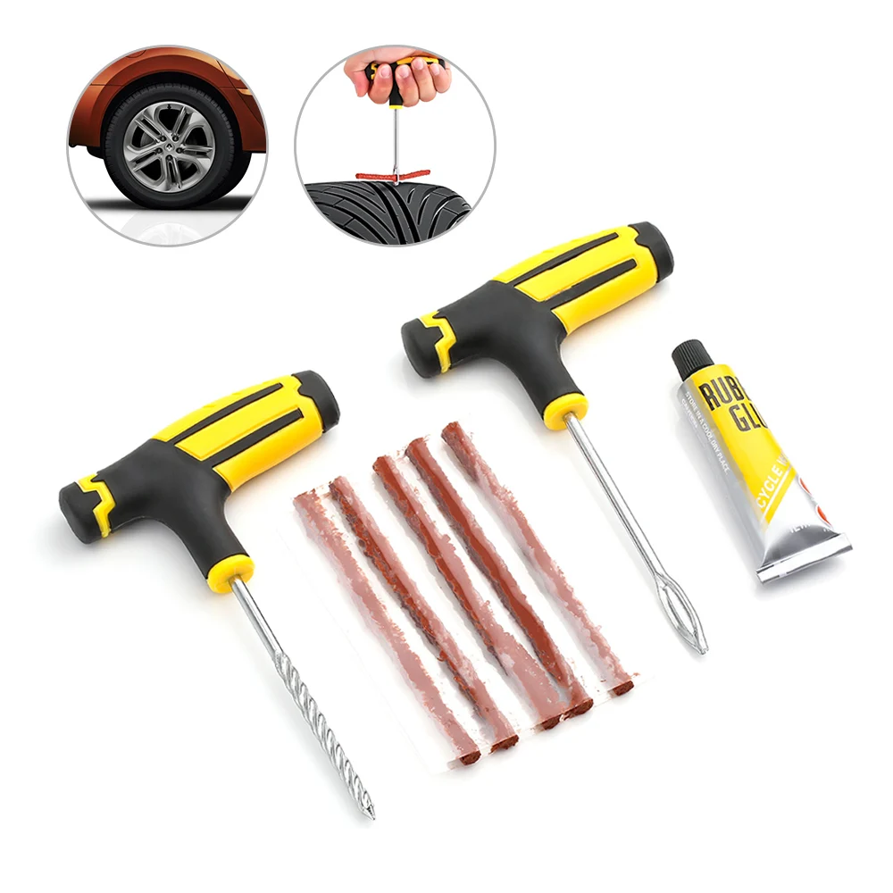 Car Tire Repair Tool Tire Repair Kit Studding Tool Set Auto Bike Tubeless Tire Tyre Puncture Plug Garage Car Accessories Car Tire Repair Tool Tire Repair Kit Studding Tool Set Auto Bike Tubeless Tire Tyre Puncture Plug Garage Car Accessories