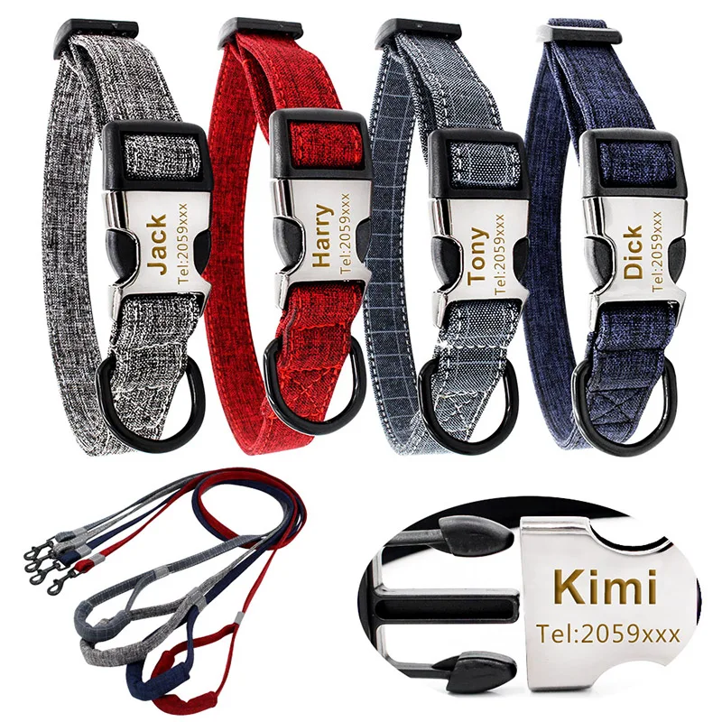 

cool personalized dog collars for dog leashes puppy harness working reflective leashes and pet collars custom Pet accessories35