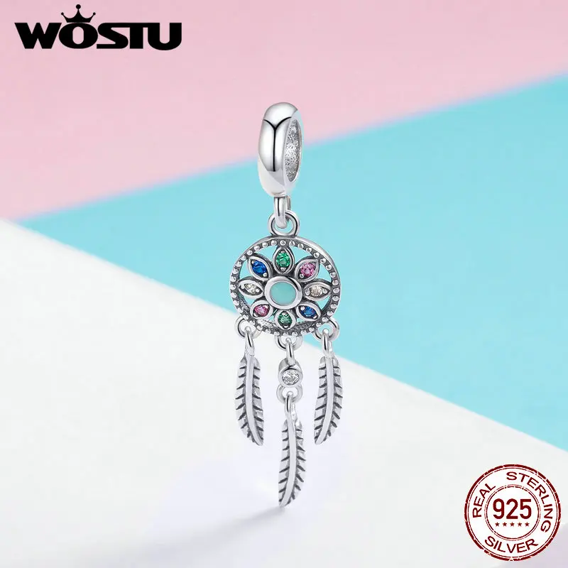 WOSTU Новое поступление 100% Стерлинговое Серебро 925 пробы красивая мечта Висячие