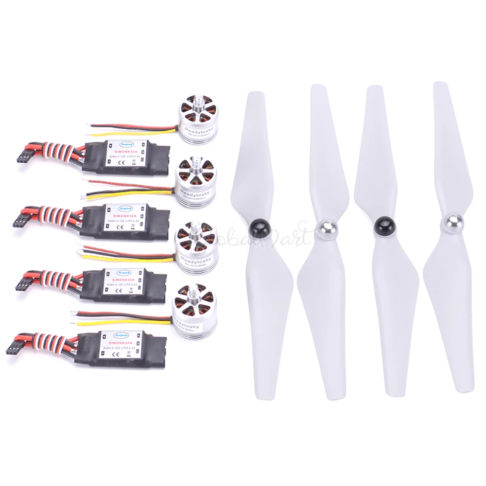 

2312 920KV Brushless Motor CW/CCW + 30A Simonk ESC + 9450 Self-locking Propeller Props for F450 X500 S500 Quadcopter