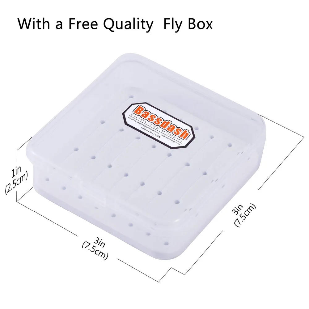 Рыболовные крючки Bassdash Fly 180 шт. для сухого Нахлыста из высокоуглеродистой стали в