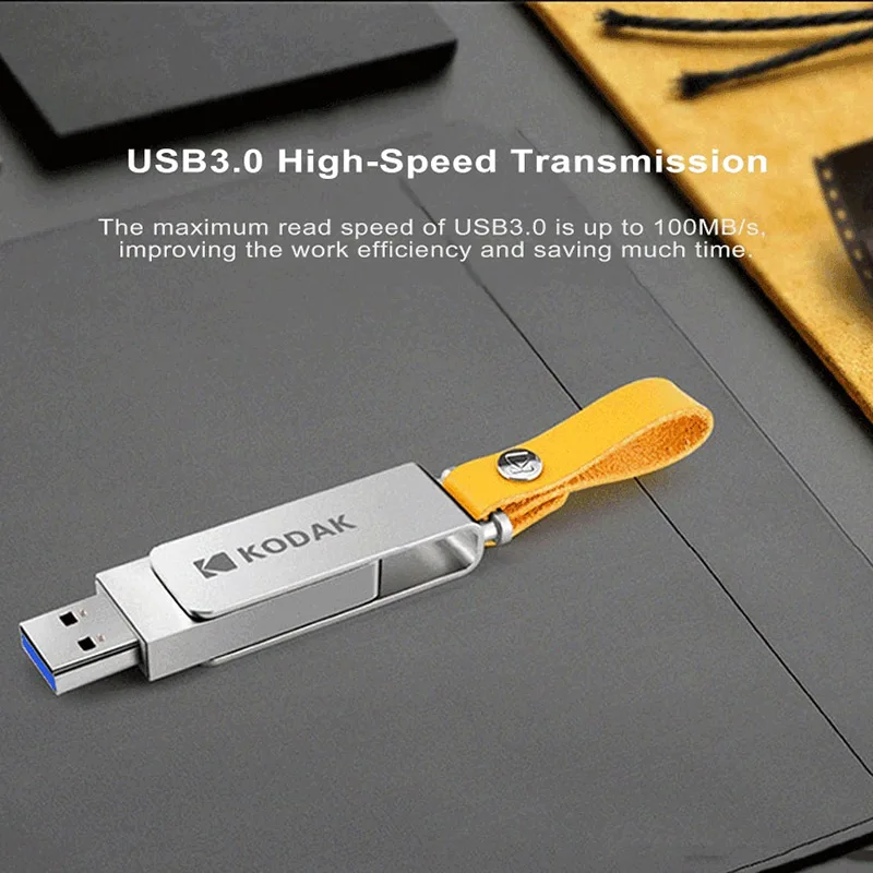  Kodak Metal USB3.1 Flash Drive K133 pendrive 256gb 128GB 64GB 32GB 16GB flash Memory stick pen driv