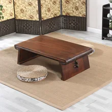 Wooden Asian Japanese Chinese Low Tea Table Rectangle Living Room Furniture Table For Tea Coffee Antique