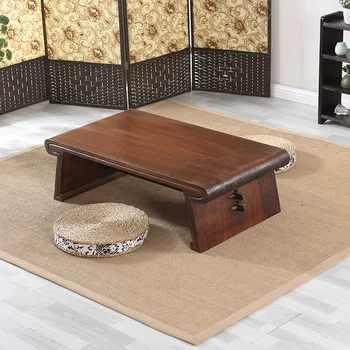 Wooden Asian Japanese/Chinese Low Tea Table Rectangle Living Room Furniture Table For Tea, Coffee Antique Gongfu Wood Table living room furniture china classic antique kang table rosewood rectangle small tea coffee desk solid wood teapoy customizable