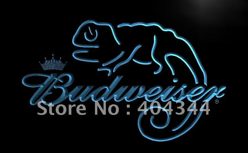 

LE084- Budweiser Frank Lizard Beer Bar LED Neon Light Sign