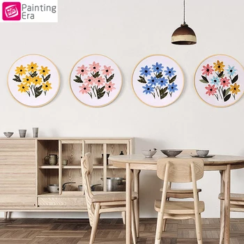 

Era, New Sale "Flower" Embroidery Hoops Cross Stitch Hoop Embroidery Circle Set For Art Craft Handy Sewing Christmas Decoration