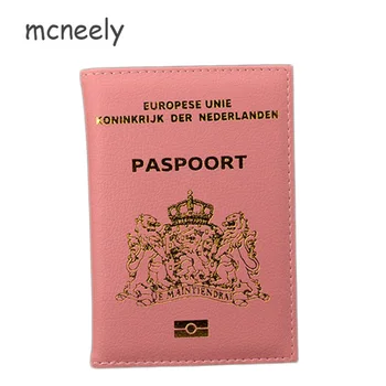

Hot Leather Travel Passport Holder Protector Case for Netherland Business Travel Wallet Protective Passport Cover For Holland