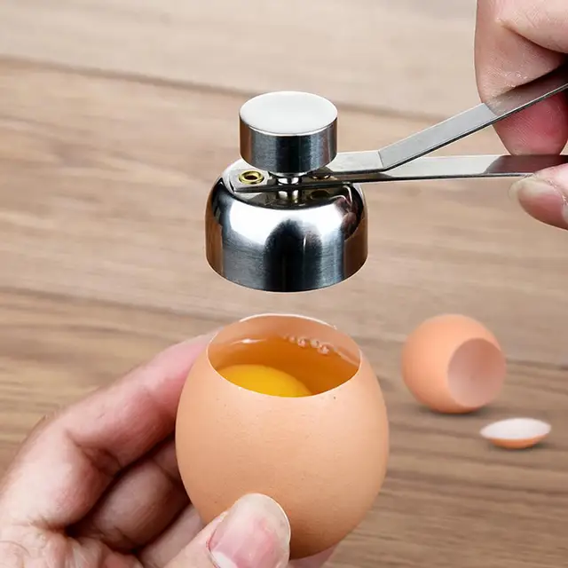Stainless Steel Egg Top Shell Opener 1