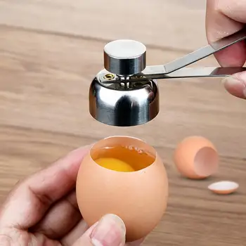 

New Arrival Metal Egg Scissors Egg Topper Cutter Shell Opener Stainless Steel Boiled Raw Egg Open Creative Kitchen Tools Set