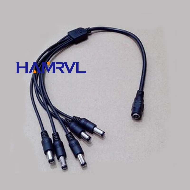 

1 trailer 5 line LED lights with switch DC5.5 * 2.1mm point five male and one female DC power supply line