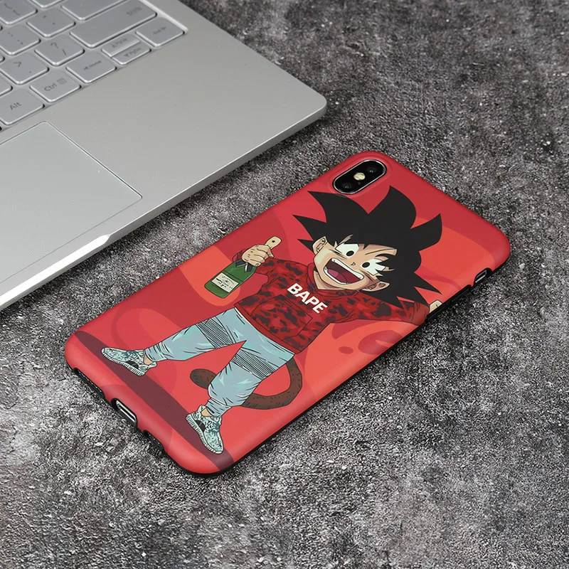 Мягкий камуфляжный чехол Goku для Iphone X Xs Max Xr 8 7 6 6s Plus силиконовые чехлы Модный Аниме