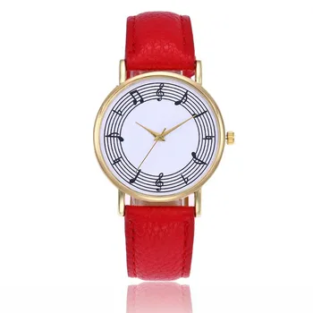 

LASPERAL Musical Note Dial Women's Watch Brand Fashion Casual Quartz Clocks Feminino Ladies PU Leather Wrist Watch Drop Shipping