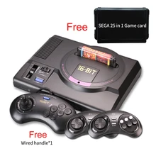 Wireless HDMI AV version for sega 16 bit tv video game console for sega megadrive game consolewith free 25 sega game cartridge