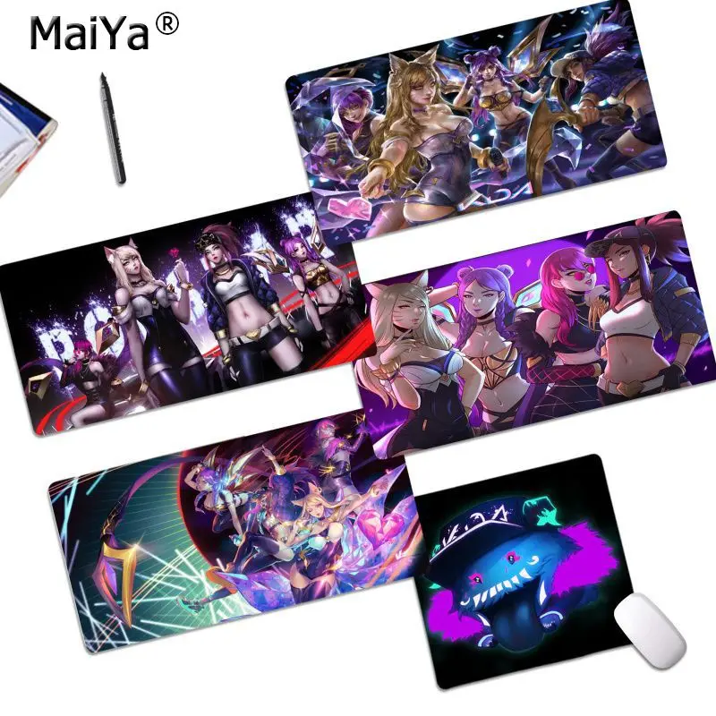 

Maiya Cool New New Designs League of Legends KDA gamer play mats Mousepad Free Shipping Large Mouse Pad Keyboards Mat