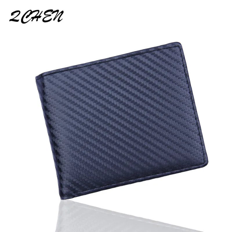 Men's wallet New carbon fiber imitation fashion wallet PU material men's fine texture pocket like quality No zipper Open 012 Men's wallet New carbon fiber imitation fashion wallet PU material men's fine texture pocket like quality No zipper Open 012