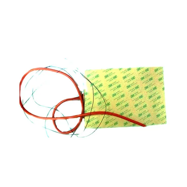 152*254*1,5 мм 220 В 200 Вт Тепловая кровать для 3D-принтера клейкая 1 сторона 100 k Термистор 1000 мм свинцовый провод выходящий из середины 152 мм
