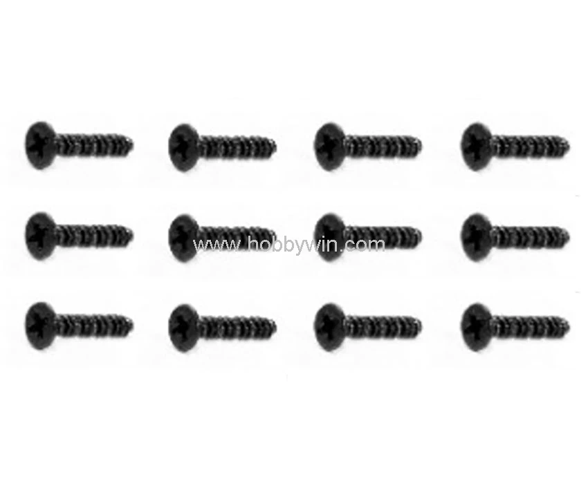 

HBX part S010 Countersunk Self Tapping Screw ST3*12 12pcs for HAIBOXING RC Scale Model Buggy Car Truck Truggy