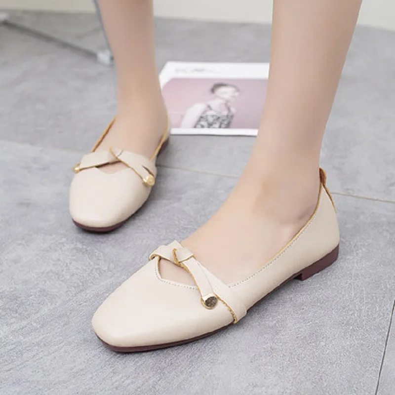 

2019 new low-cut shallow mouth with women's shoes lazy shoes