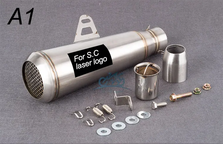 

36-51mm Universal Motorcycle Exhaust for SC exhaust Modified Exhaust For R NINE T SV650 NINJA400 Z900RS GSX-R150 TNT300 G310R