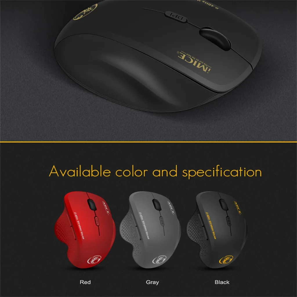 

Laptop PC Wireless Third Gear Adjustable USB Receiver Mouse Game Mice